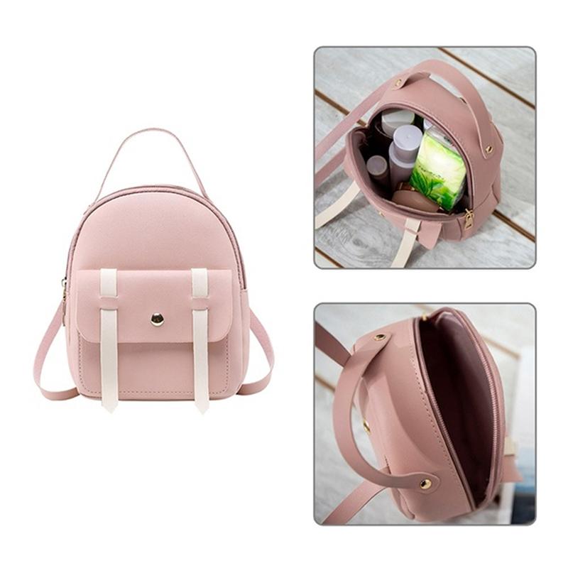 Изображение товара: Женский мини-рюкзак, Роскошный милый рюкзак из искусственной кожи, изящный рюкзак, маленькие школьные сумки для девочек