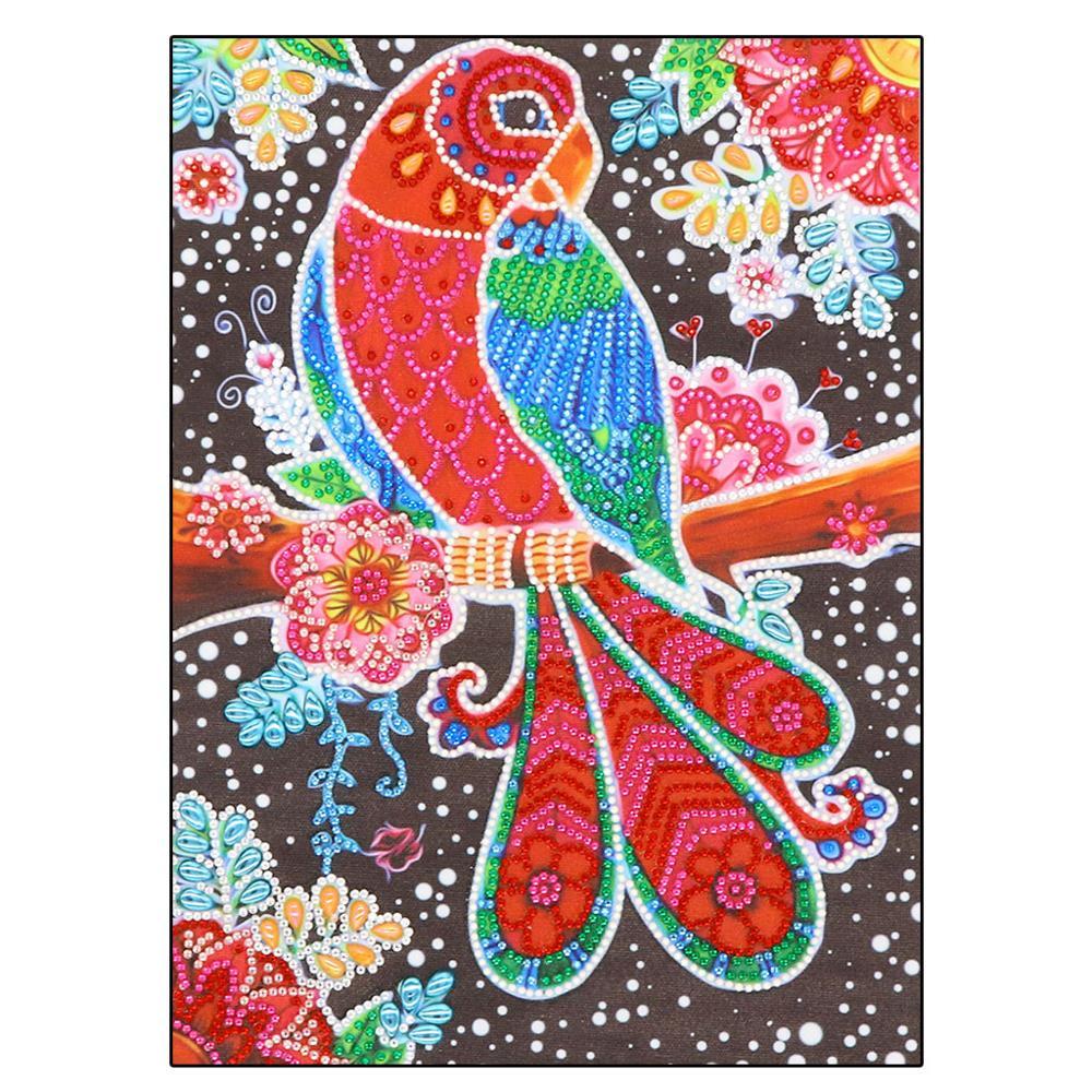 Изображение товара: DIY 5D алмазная живопись попугай пришельцы Животные наклейки Стразы ручной работы вышивка крестиком Мозаика домашний узор