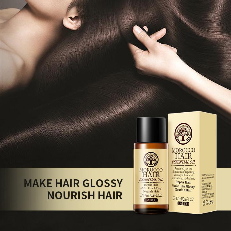 Изображение товара: Марокканское масло для волос Уход чистое аргановое масло эфирное масло для сухих волос для ухода за волосами для женщин TSLM2