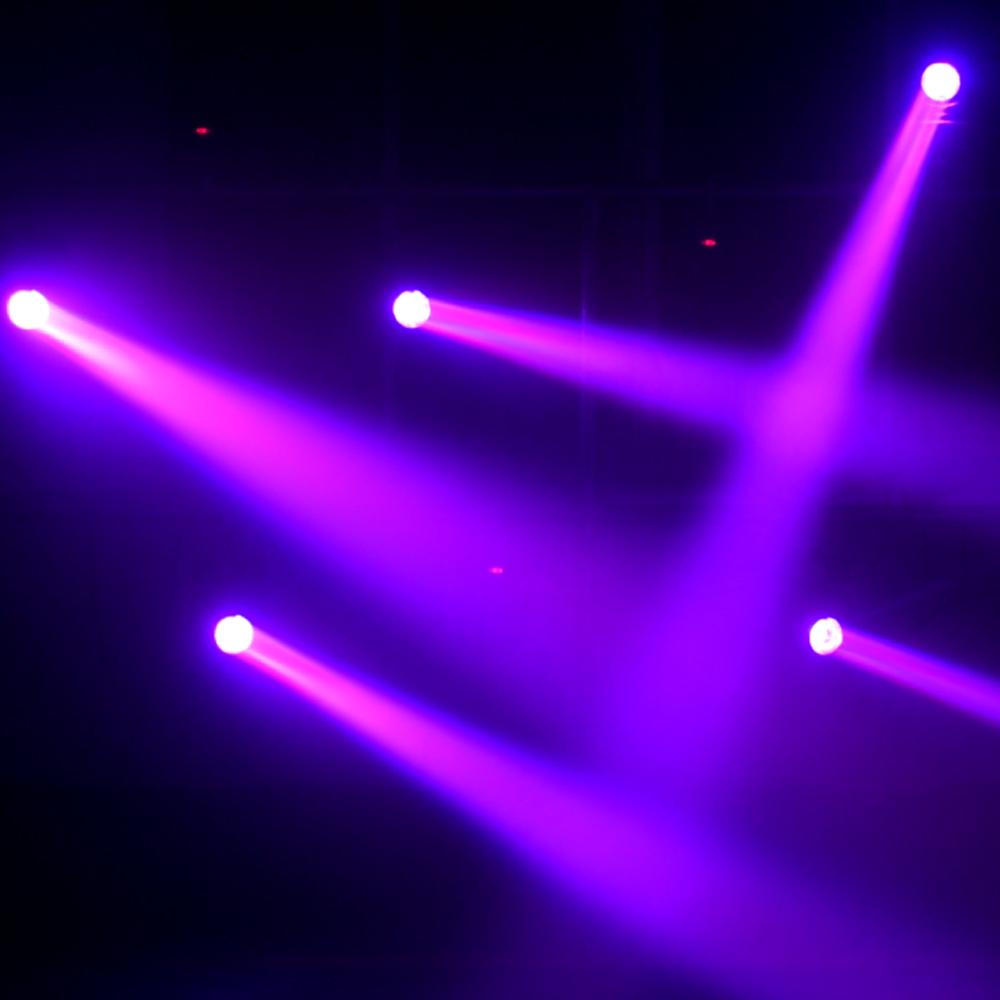 Изображение товара: Миниатюрный светодиодный просветильник ектор с подвижным точечным лучом, 60 Вт, RGBW, 4 в 1, сценическое оборудование для клуба, свадьбы, вечеринки, 512