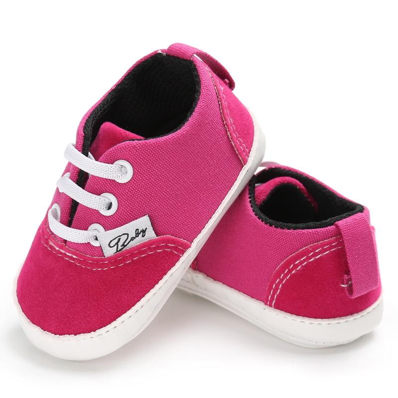 Изображение товара: Парусиновая обувь для маленьких мальчиков и девочек, весна-осень, с мягкой подошвой, для новорожденных, 0- 18 м, туфли для новорожденных