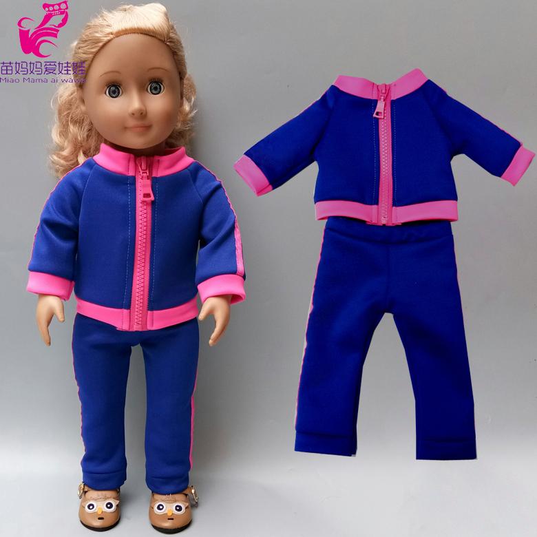 Изображение товара: Комплект одежды для кукол 18 дюймов, длинный плащ, леггинсы, зимнее пальто для кукол, Одежда для кукол 18 дюймов