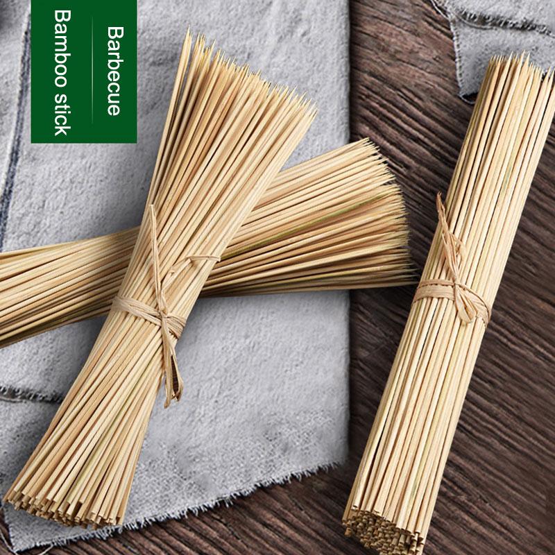 Изображение товара: Крепкий шампур из бамбуковых палочек для барбекю Фруктовый Шашлык Из Натурального Дерева 25 см палочки для барбекю