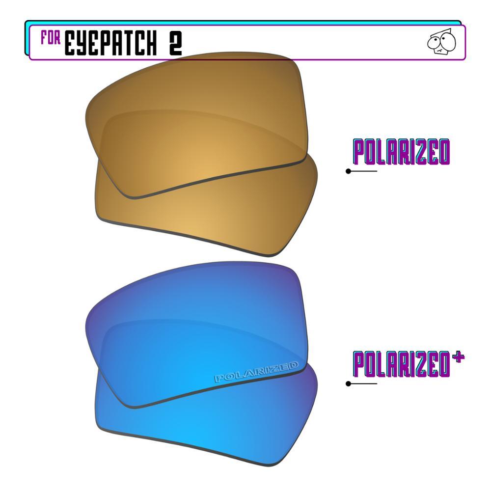 Изображение товара: Ezrelease поляризованные Сменные линзы для солнцезащитных очков-Oakley Eyepatch 2-BlueP Plus-GunmetalP