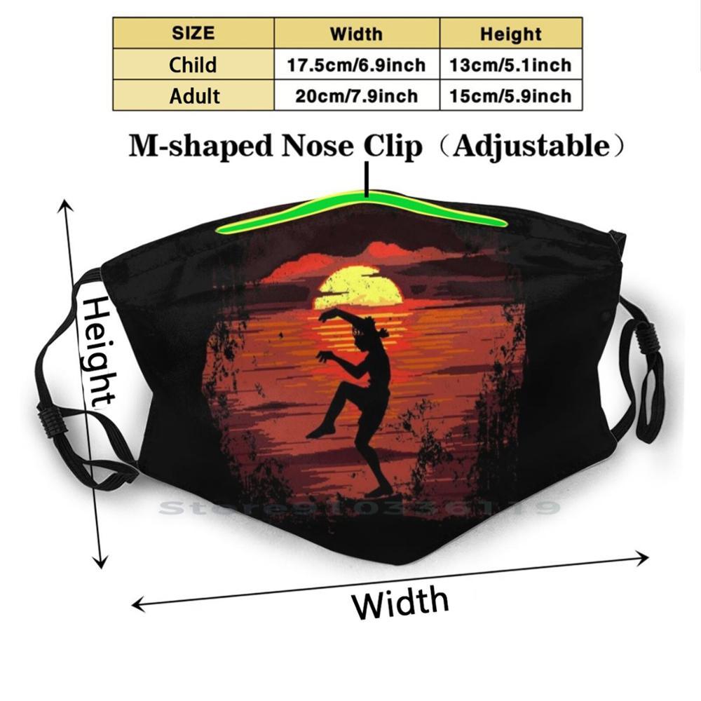 Изображение товара: Пылезащитный фильтр для детского лица Karate-Crane, смываемая маска для лица