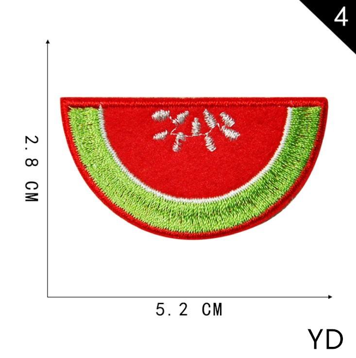 Изображение товара: Новое поступление 10 шт. фрукты вышитые патчи железные на пришить Джинсы Пальто футболка сумка обувь головные уборы Декор ремонт мотив эмблема аксессуар