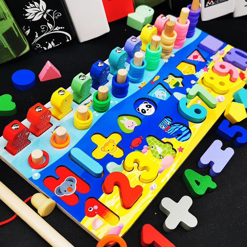 Изображение товара: Детские игрушки, развивающие деревянные игрушки Монтессори, дошкольные обучающие игрушки для детей, цифровые буквы, познавательные Детские Раннее Обучение