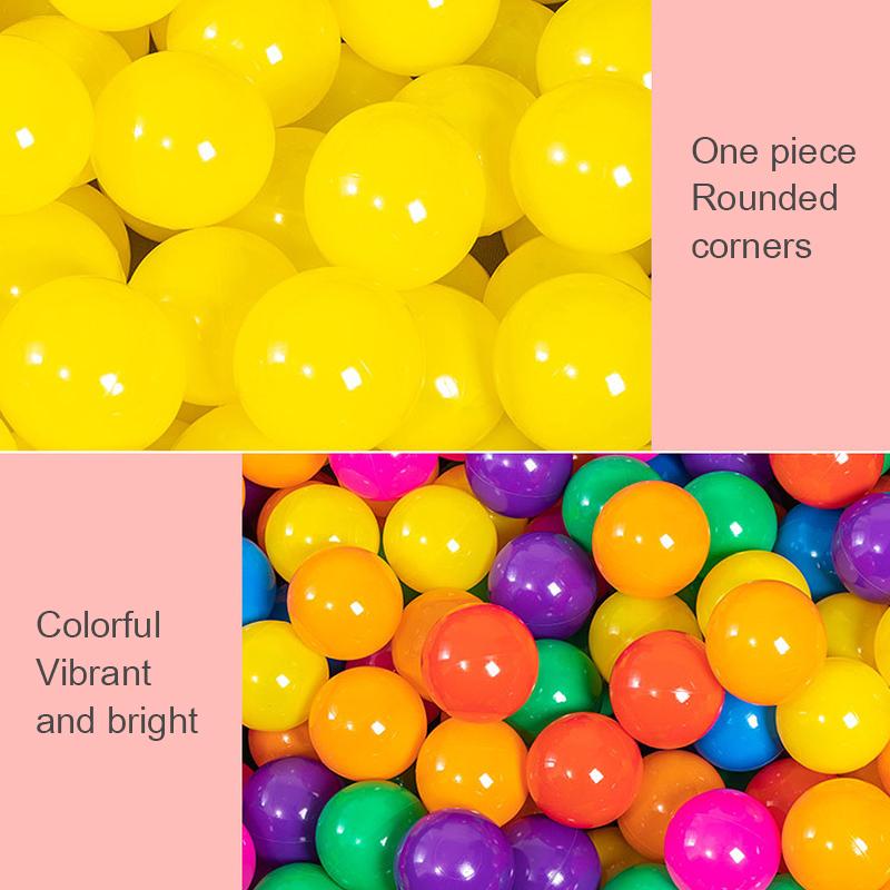 Изображение товара: 100 шт. 5,5 см Пластик бассейн с шариками разноцветные Игрушки для малышей игровой бассейн плавательная Ванна мини Палатка воды игрушечные мячики