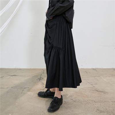 Изображение товара: Autumn new dark design feeling irregular drape half-length skirt