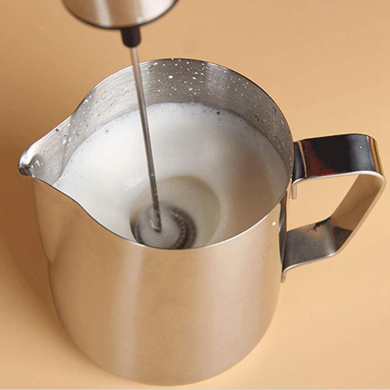 Изображение товара: Взбиватель для молока, ручной, из нержавеющей стали, с двойной пружиной, зарядка по Usb, две скорости