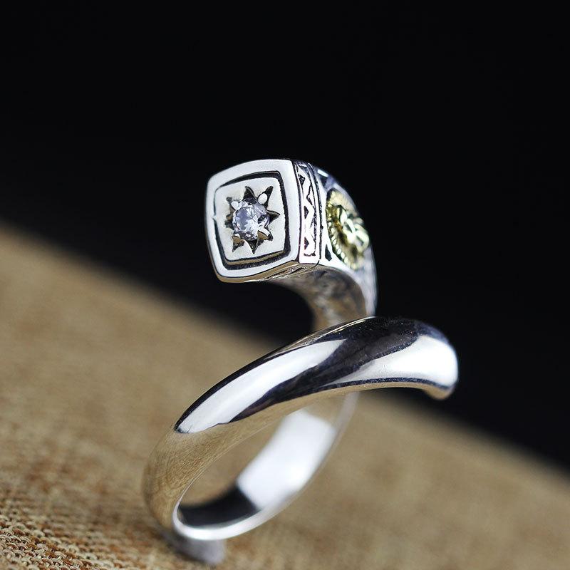 Изображение товара: Ювелирные наборы из стерлингового серебра 925 пробы для женщин, кольцо с натуральным кристаллом, винтажные свадебные браслеты, ювелирные изделия