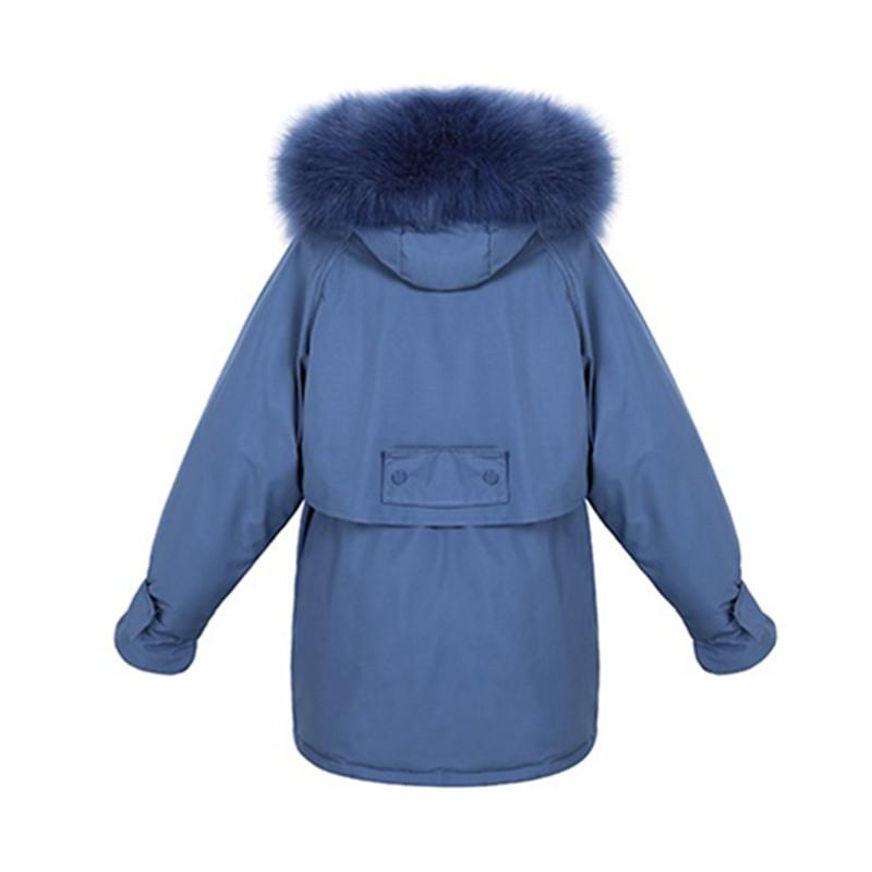 Изображение товара: YAGENZ, женские парки размера плюс, длинное пальто, зимняя женская куртка с меховым воротником, пуховик с капюшоном, теплое зимнее пальто для женщин, Femme Veste 860