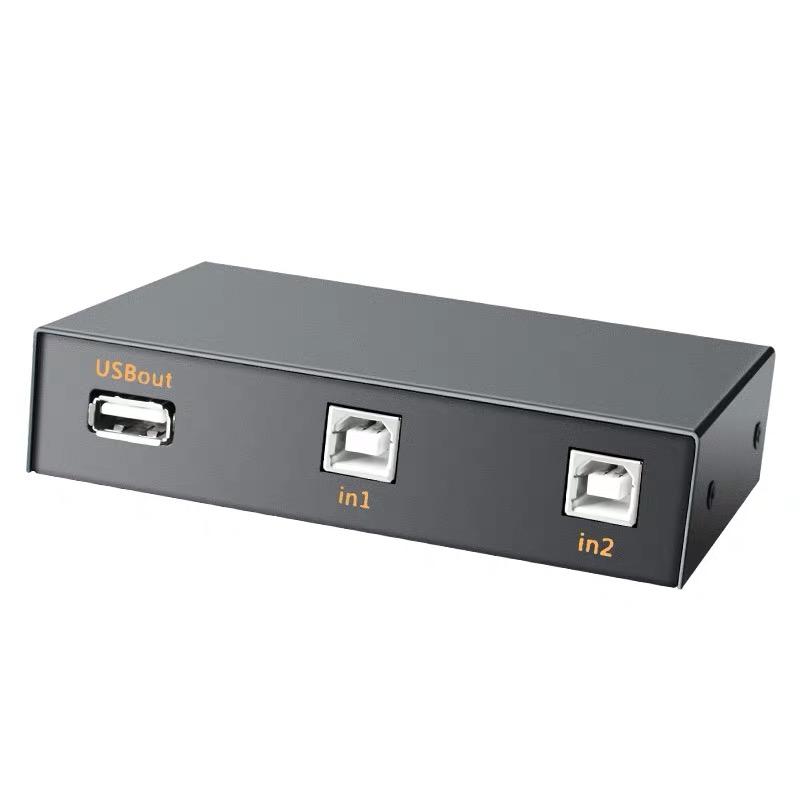 Изображение товара: Автоматический Разветвитель USB 2,0, 2 порта, для принтера, 2 в 1