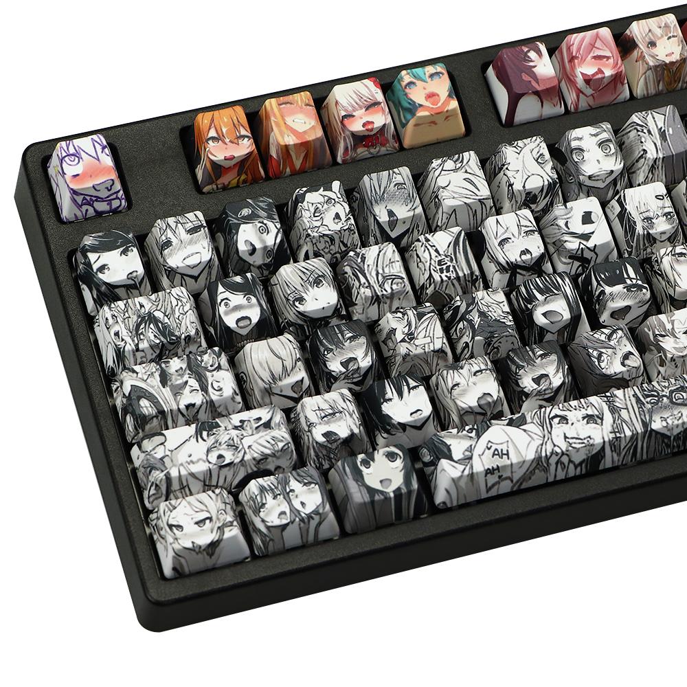 Изображение товара: PBT110key Keycap Сублимация красителя OEM профиль японского аниме Keycap для Cherry Gateron switch DIY механическая клавиатура