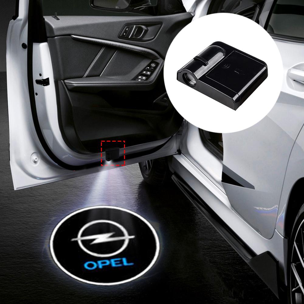 Изображение товара: Беспроводной светодиодный лазерный проектор с логотипом на дверь автомобиля, 2 шт., автомобильный Стайлинг для Opel Astra H G J Corsa No3 Magentis Borrego's