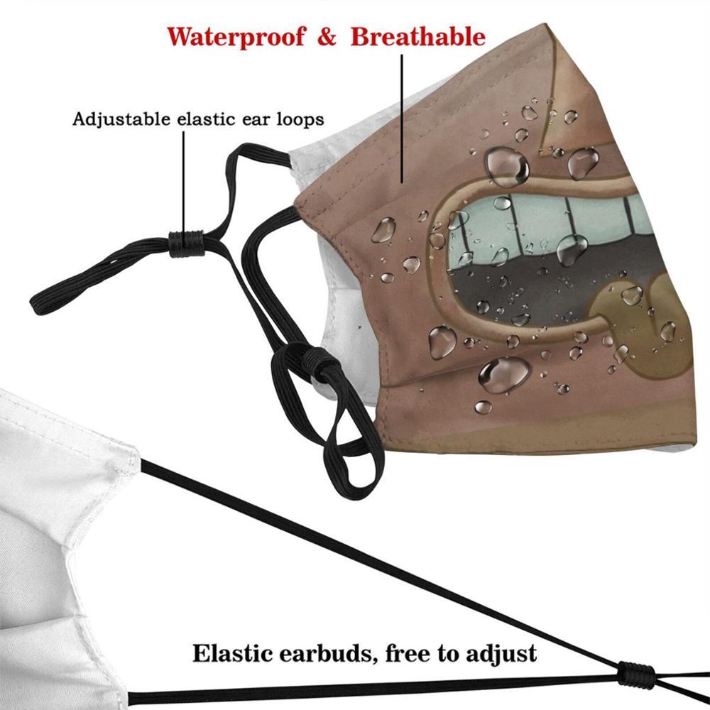 Изображение товара: Коричневая лампа дневного света! Маска ртовая многоразовая с фильтром Pm2.5 для детей