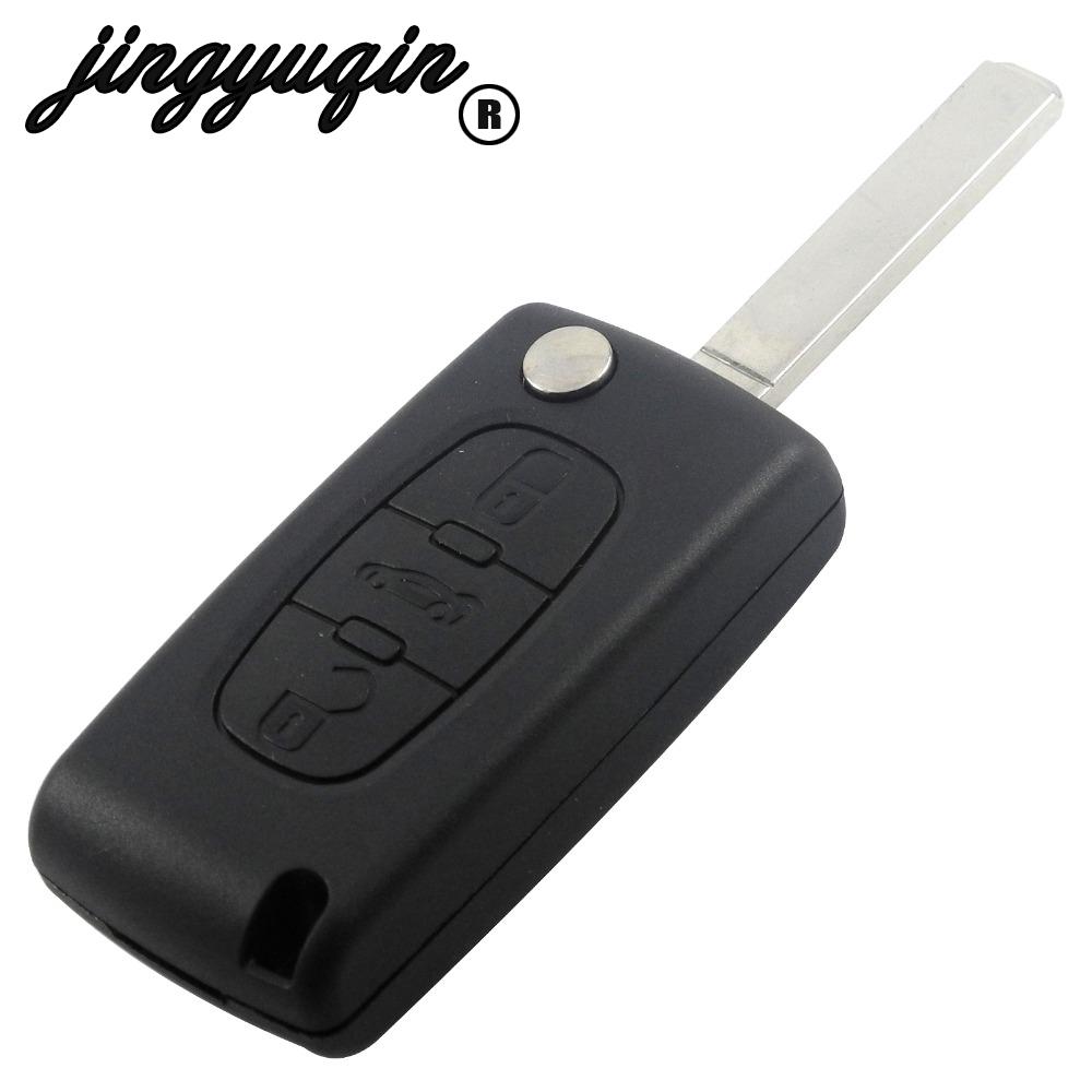 Изображение товара: Jingyuqin VA2/HCA 3-кнопочный пульт дистанционного управления складной флип-ключ оболочка для Citroen C2 C3 C4 люк купе VTR Berlingo C6 C8 CE0523