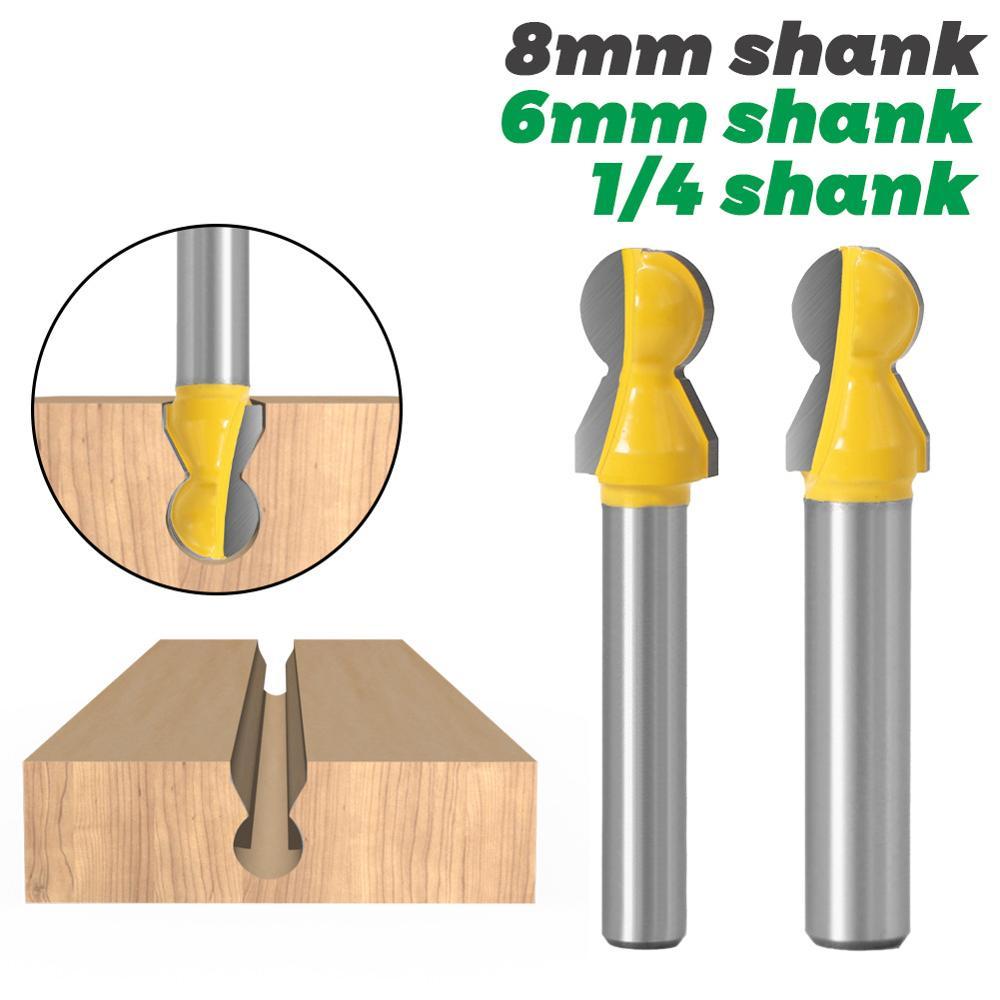 Изображение товара: 1 шт. 8 мм хвостовик 1/4 дюйма фрезы, горизонтальные короны литья биты профессиональный деревообрабатывающий инструмент бухта коробка бит