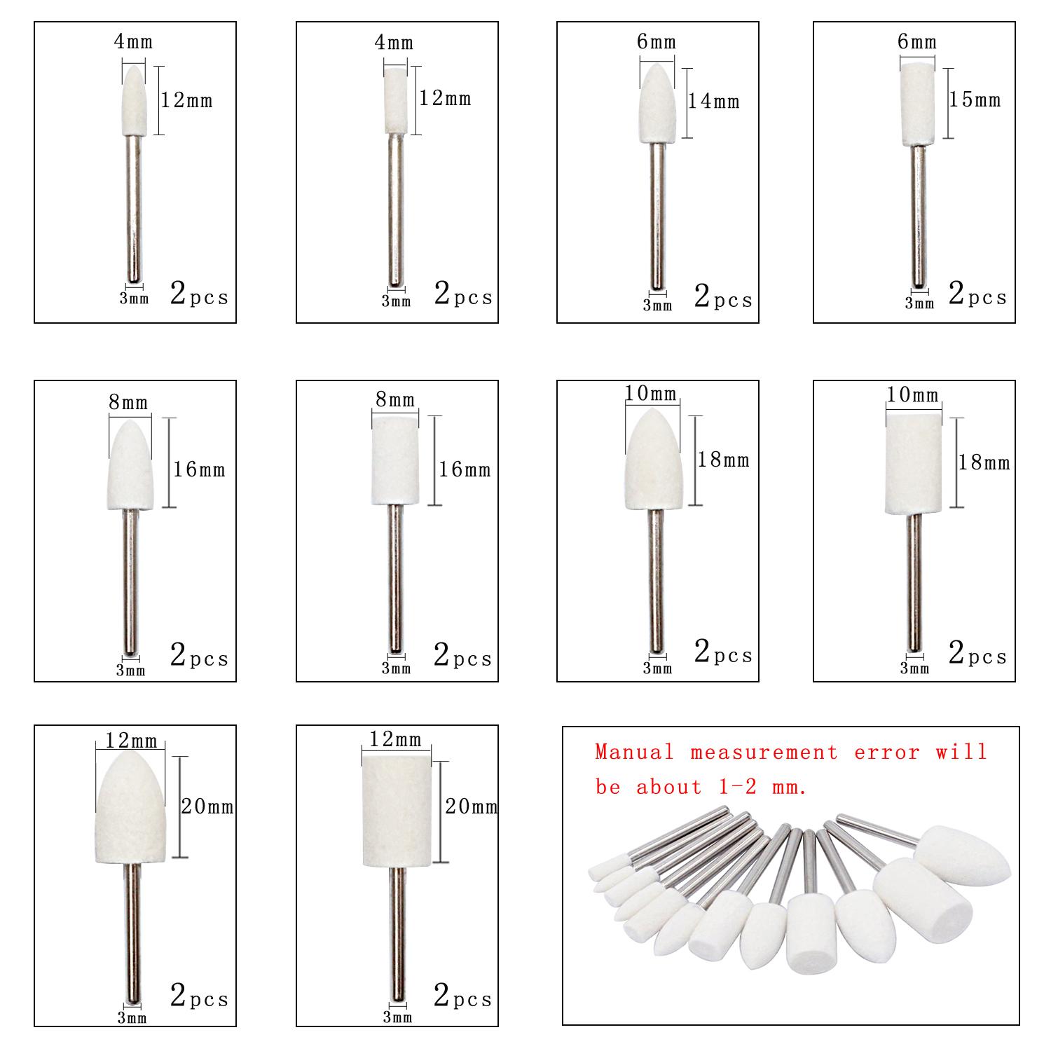 Изображение товара: Полировочные полировочные диски, фетровые насадки для шлифовального станка, ювелирные аксессуары для дрели