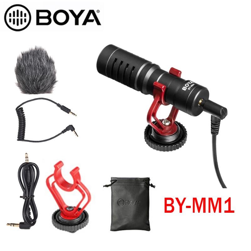 Изображение товара: Микрофон BOYA BY-MM1 для записи видео, карманная зеркальная камера для iPhone, Android, мобильный телефон, DJI, Osmo, Youtube