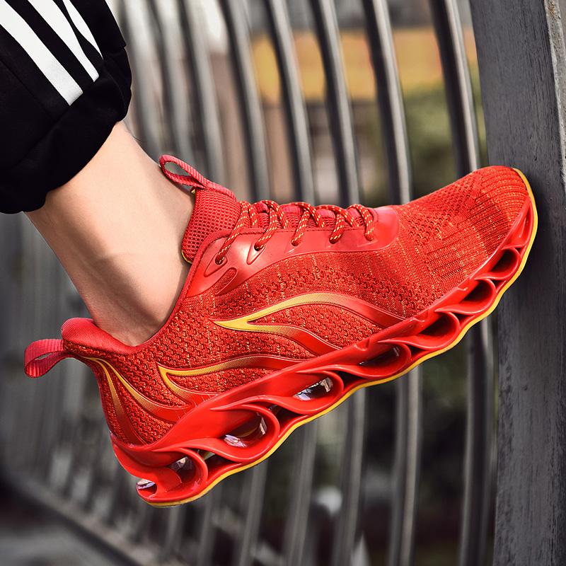 Изображение товара: Кроссовки дышащие мужские для бега, модная спортивная обувь из сетчатого материала для взрослых, удобные Сникерсы для спортзала и прогулок на воздухе