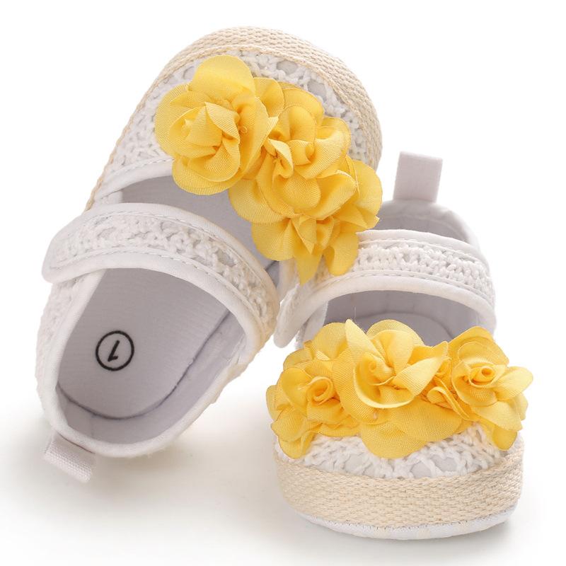 Изображение товара: Туфли вязаные для новорожденных девочек, с мягкой подошвой, с бантом