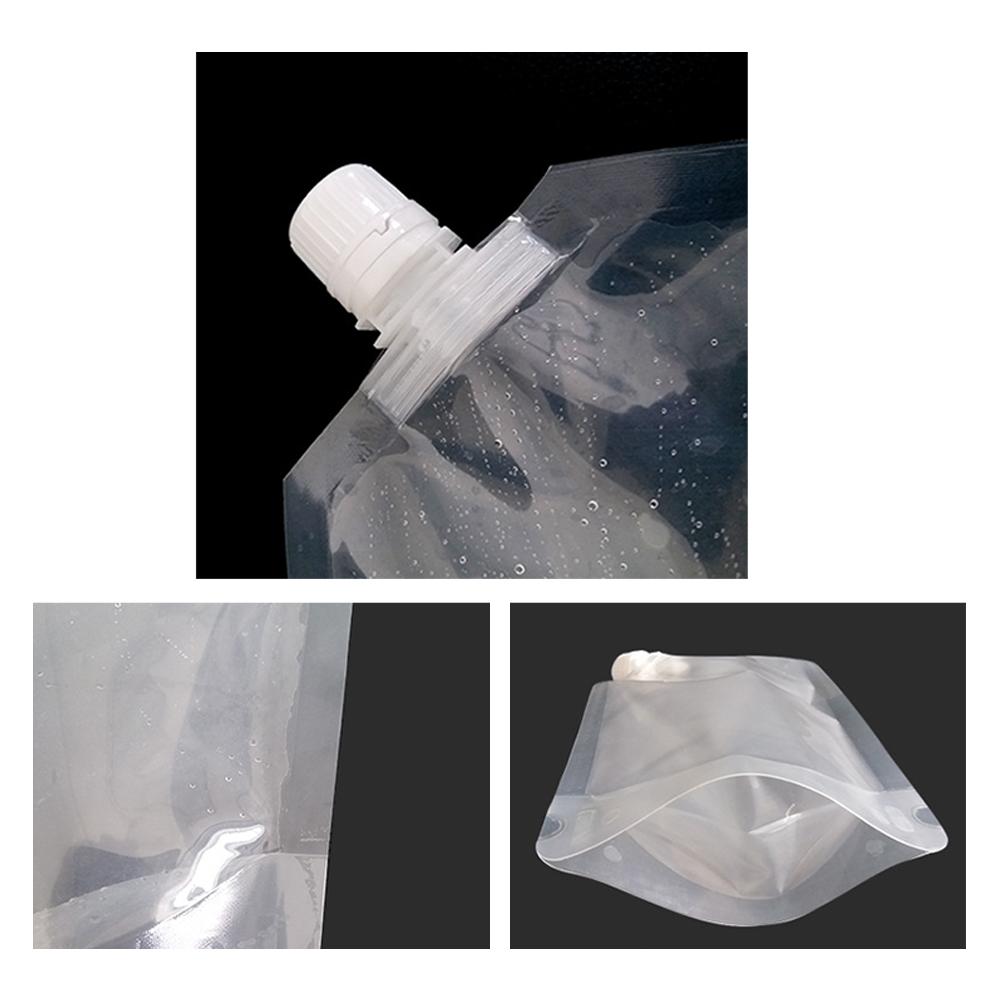 Изображение товара: Многоразовый прозрачный пакет с носиком 500 г/1 кг/2 кг, 4 шт., герметичный пакет для хранения жидкости