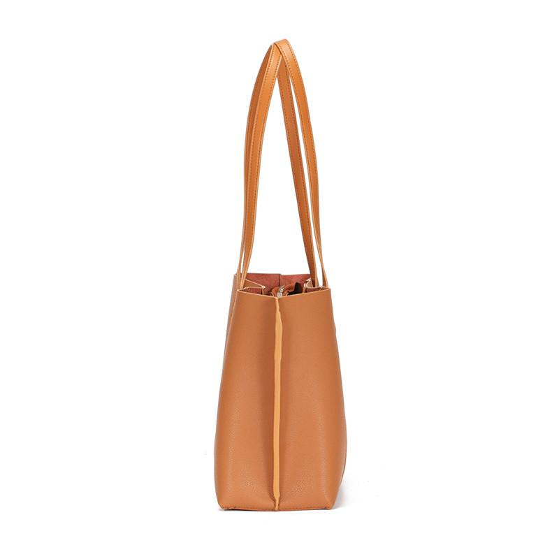 Изображение товара: Сумка-тоут женская из воловьей кожи, роскошный Повседневный саквояж на плечо, модная дизайнерская сумочка для покупок с большой вместимостью