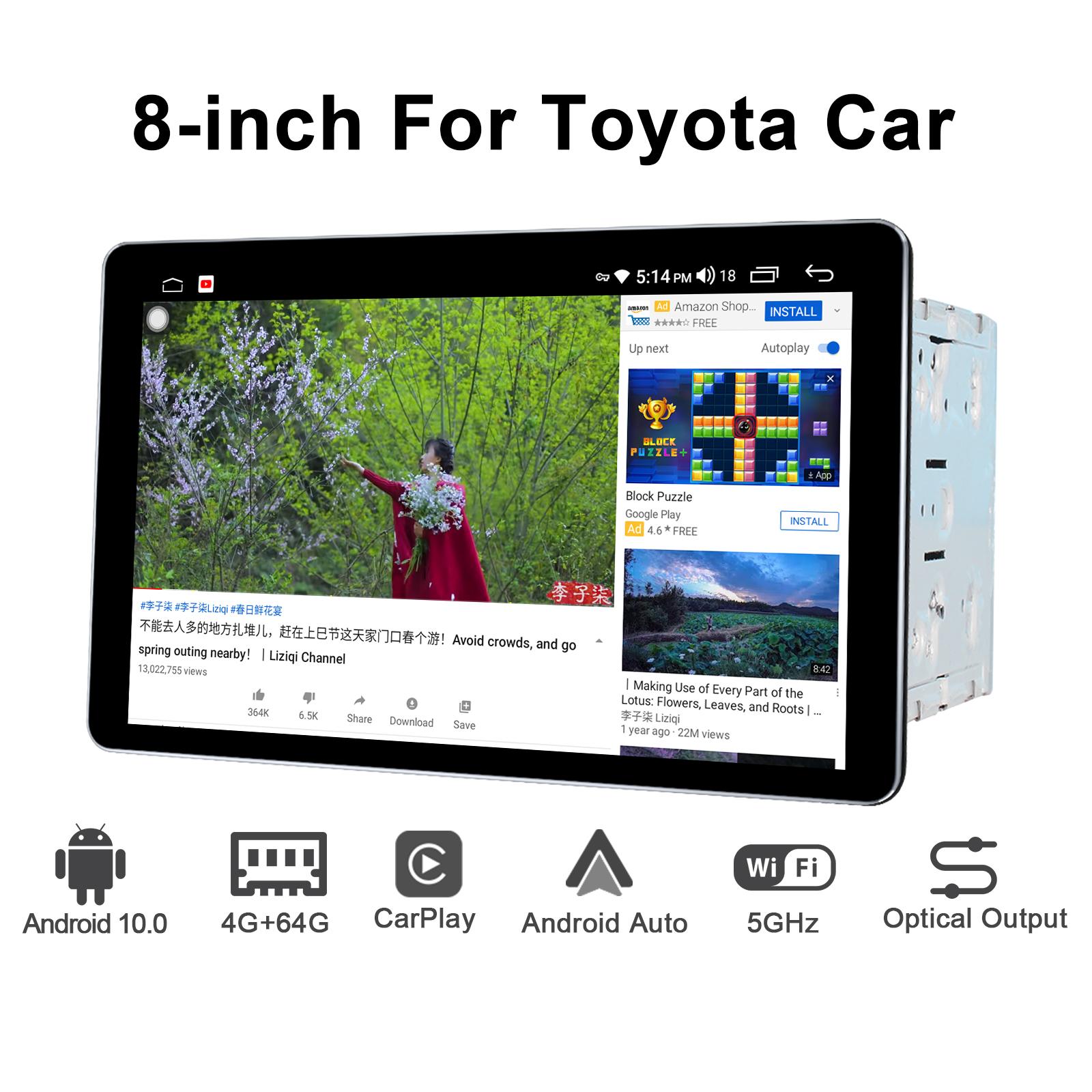 Изображение товара: Автомобильный радиоприемник Joying, центральный мультимедийный проигрыватель на Android, с 8 