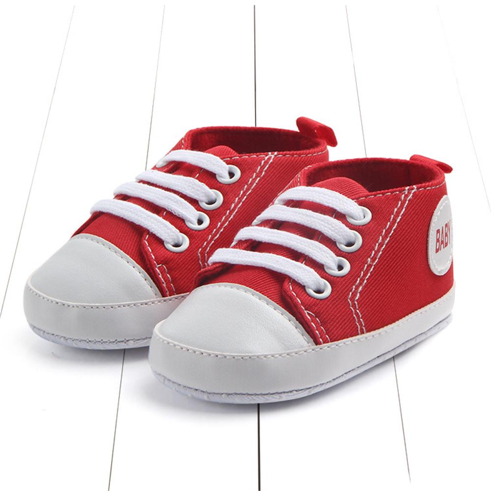 Изображение товара: Парусиновая нескользящая обувь на плоской подошве для маленьких девочек 0-12 месяцев