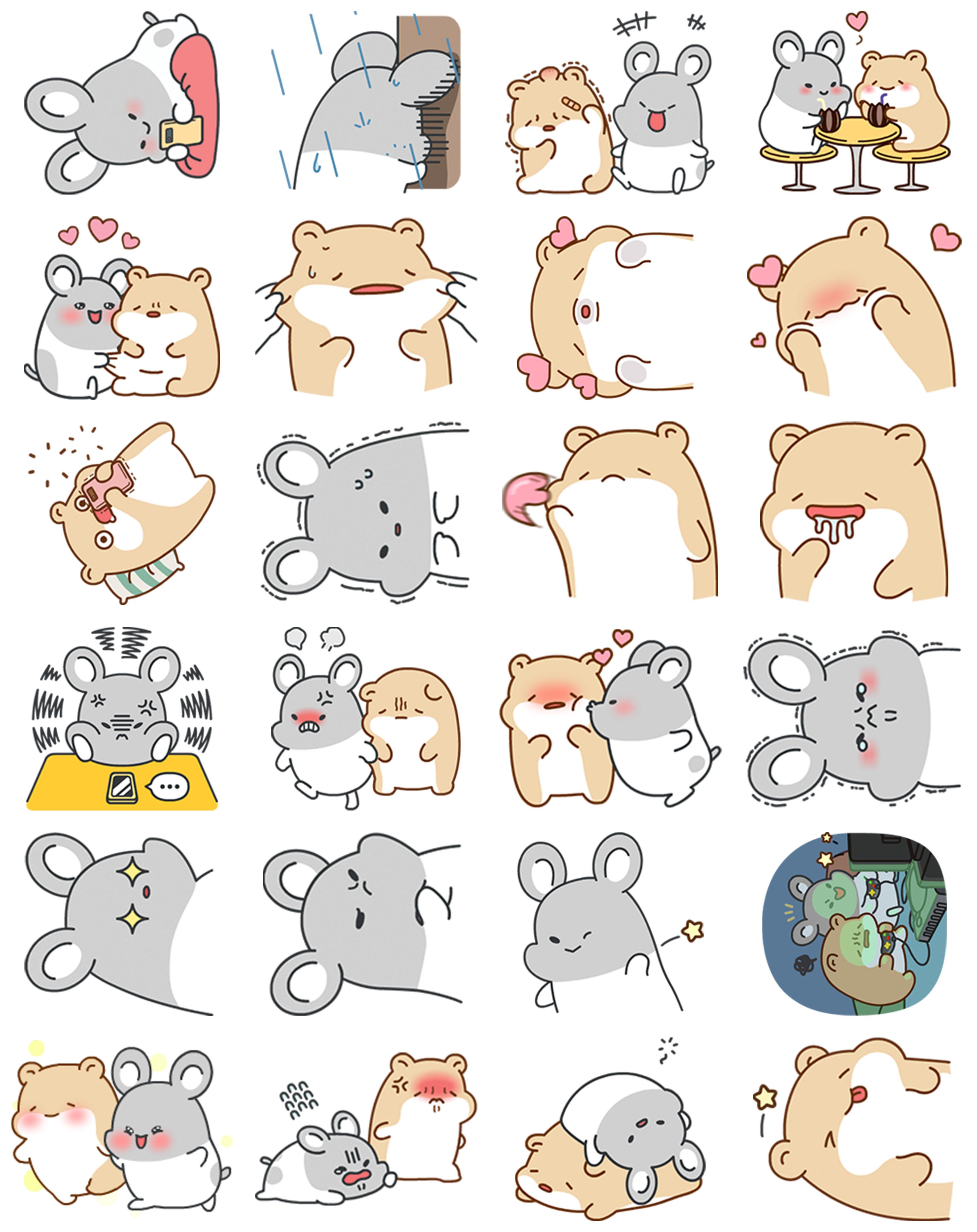 Изображение товара: 24 забавные мышь альбом для стикеров для детей, 