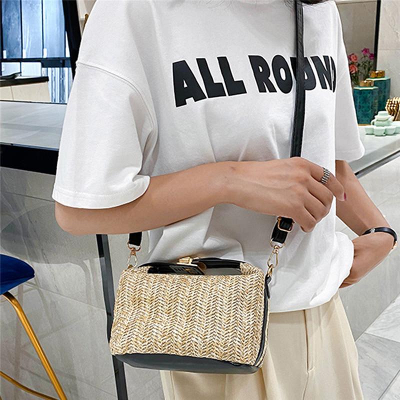 Изображение товара: Женская Повседневная Сумка-тоут, модная женская сумка через плечо, новинка 2022, летняя женская пляжная дорожная сумка