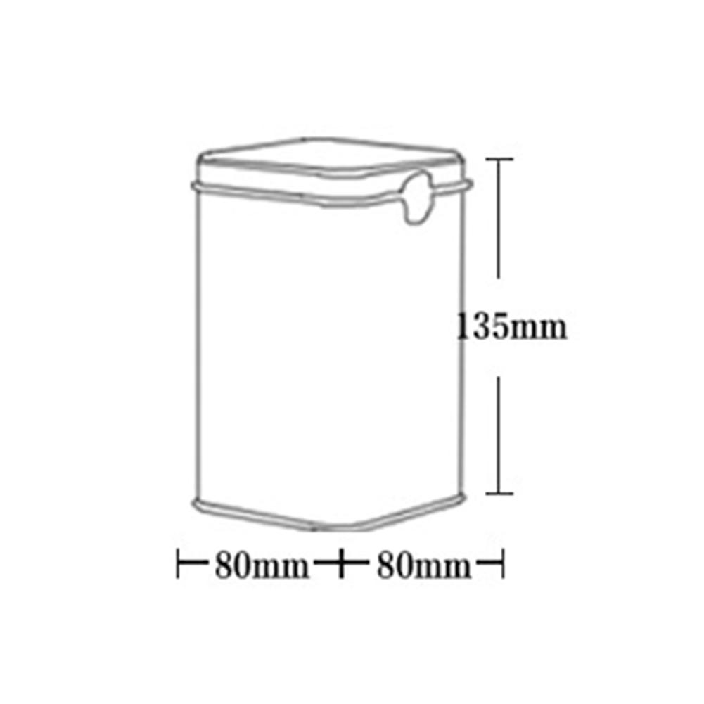Изображение товара: Металлические жестяные банки для чая с высоким содержанием замок класса, для кофейных конфет, жестяная коробка для хранения