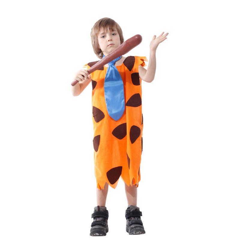 Изображение товара: Детский костюм «Каменный век», индийский мальчик, флинстоны, примитивные дикари, маскарадный костюм для Хэллоуина, карнавала, вечевечерние, Марди Гра