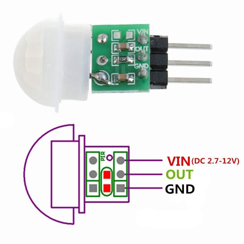 Изображение товара: 5 упаковок ИК датчик человека AM312 миниатюрный датчик модуль HC-SR312 пироэлектрический инфракрасный PIR автоматический детектор движения