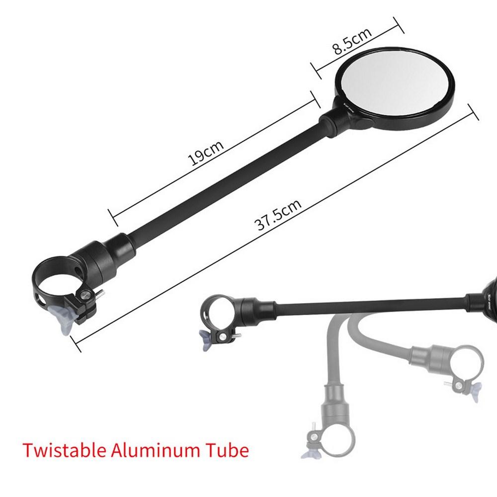 Изображение товара: Велосипедное Зеркало заднего вида, регулируемый шланг для электромобиля, Велосипедное Зеркало заднего вида с большим экраном, детали для велосипеда