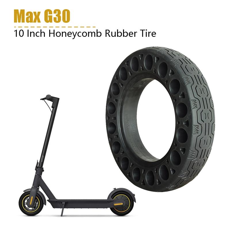Изображение товара: Резиновые однотонные шины для электроскутера Ninebot Max G30, 2 шт., 10 дюймов