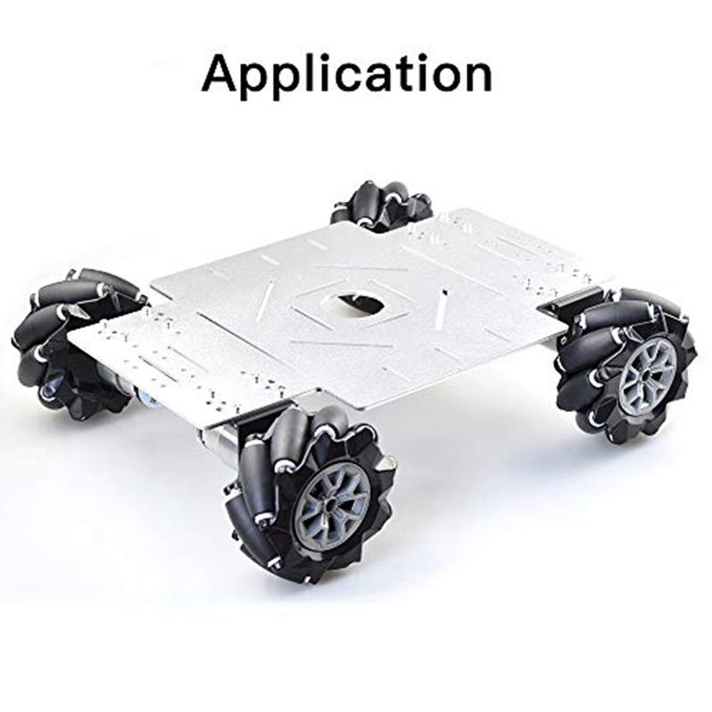Изображение товара: 15 кг нагрузка 96 мм Omni Mecanum колеса с 6 мм ТТ концентраторы для Arduino Raspberry Pi DIY стволовых роботов автомобилей шасси игрушки части