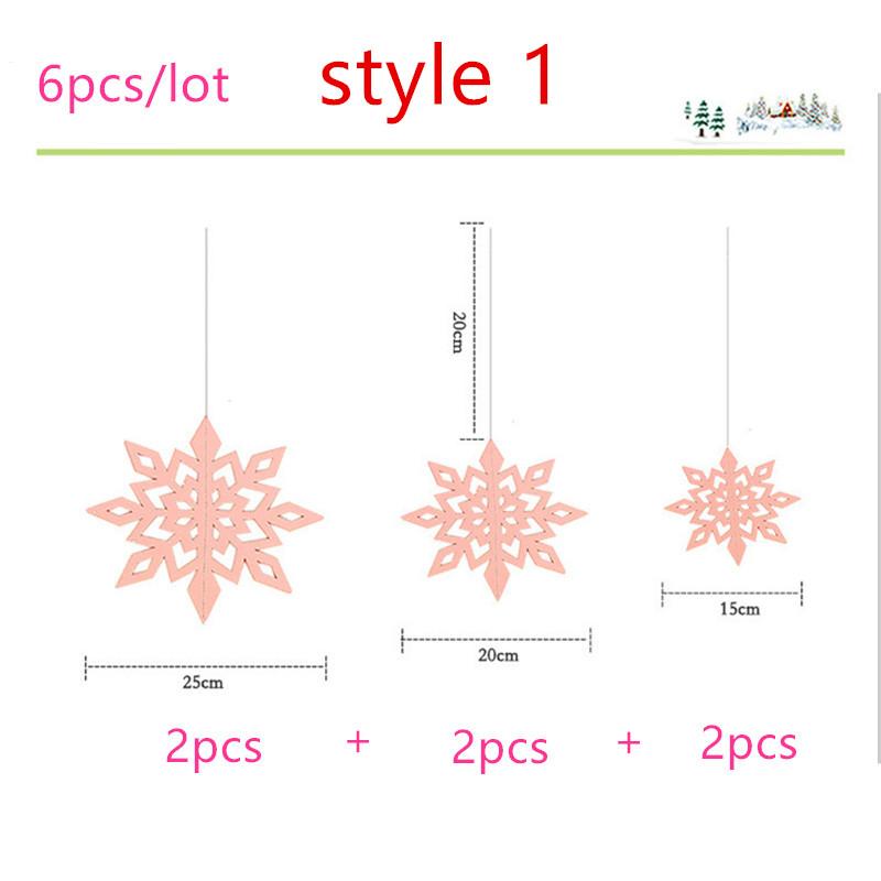 Изображение товара: Winter Wonderland Party Decorations 3D Artificial Snowflakes Paper Garland  Frozen Party Supplies Christmas Decorations for Home