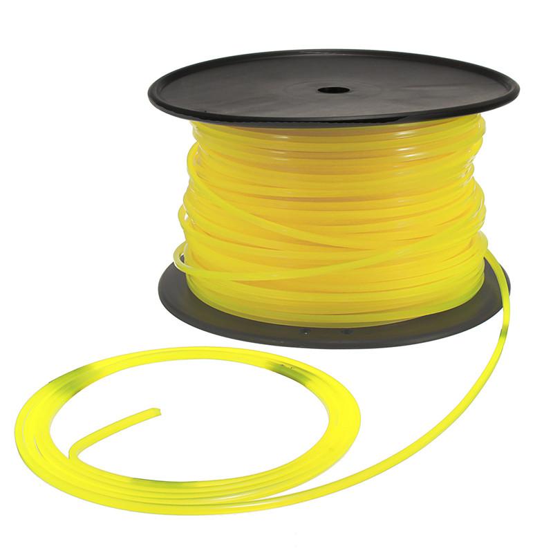 Изображение товара: 100 м 3 мм желтый квадратный провод шнур нейлон для STIHL Strimmer триммер головка косилка Универсальный Strimmer квадратный провод