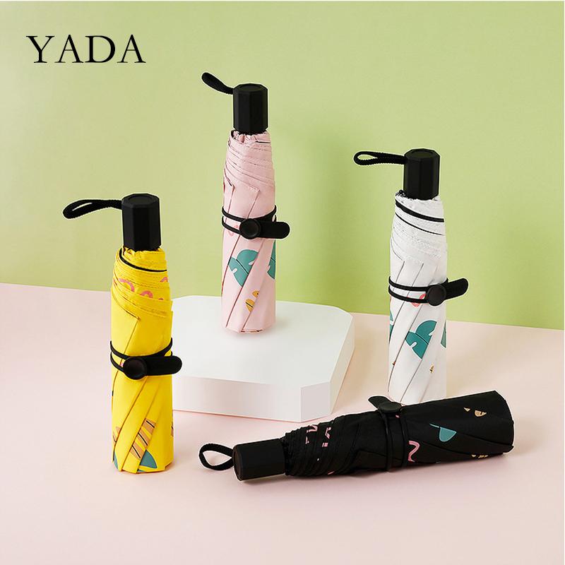 Изображение товара: YADA Ins Новый Зонт с рисунком свежих фруктов Иконка складной зонт от дождя УФ Зонт для женщин мужчин ветрозащитные складные зонты YS200109
