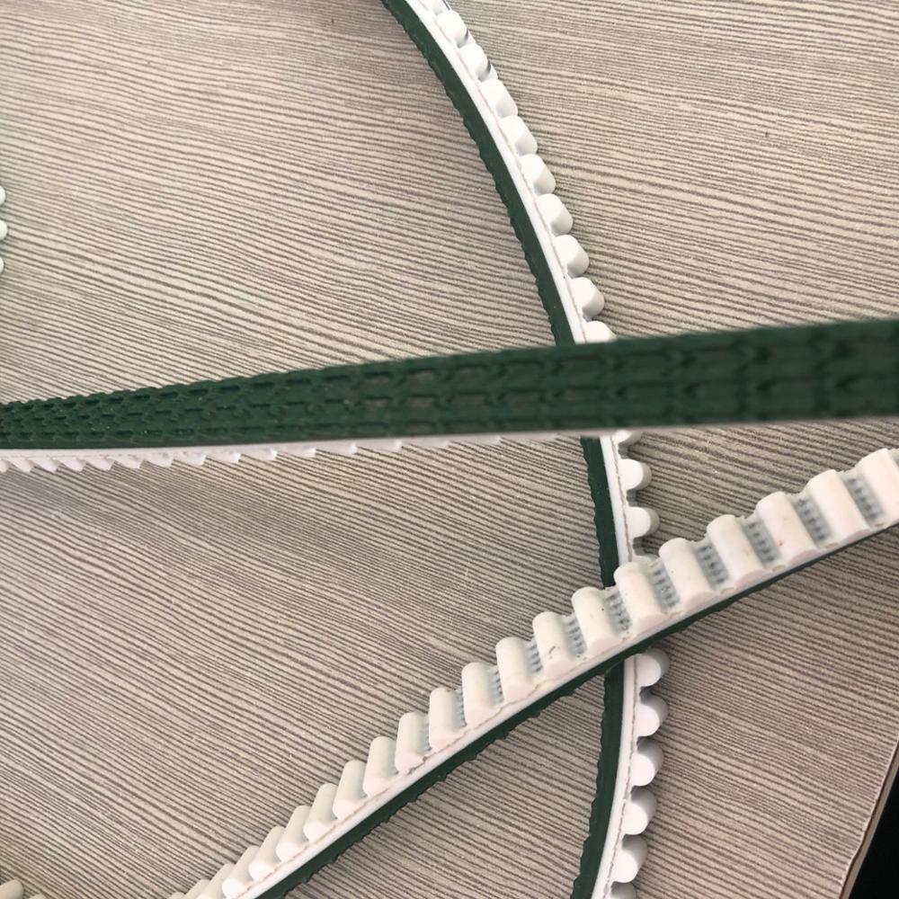Изображение товара: Открытый ремень из полиуретана со стальным сердечником, 8-15 мм + зеленый узор, длина 2200 мм, регулировка ремня ГРМ, 4 шт.