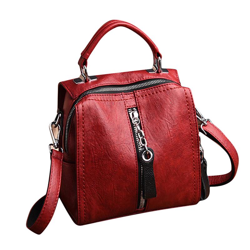 Изображение товара: Женский рюкзак из искусственной кожи, многофункциональный рюкзак на плечо, школьные сумки для девочек-подростков, милый модный рюкзак для девочек