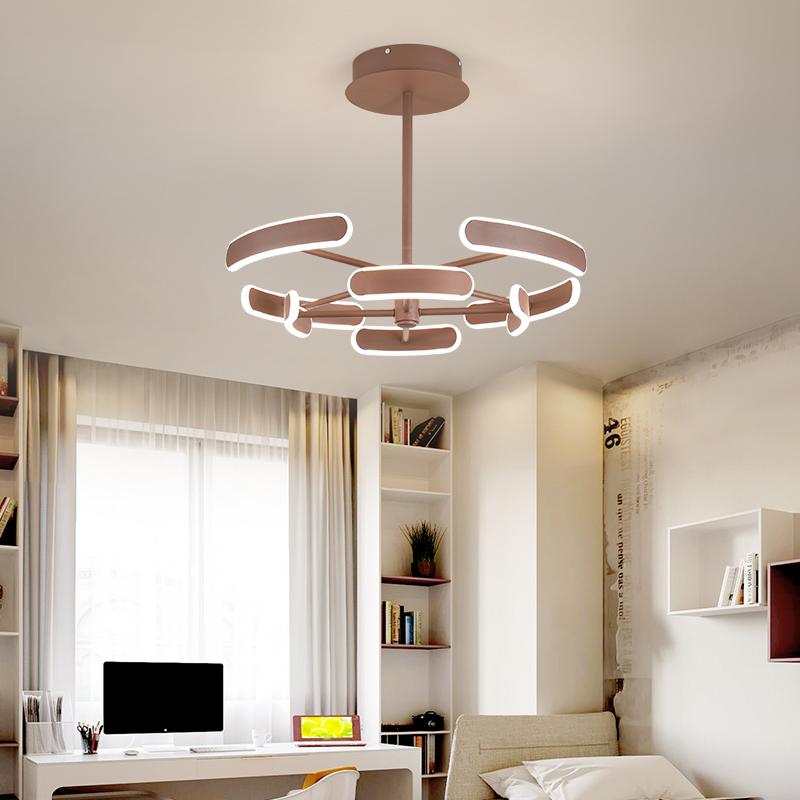 Изображение товара: Современная новая лампа для гостиной, Современная Минималистичная люстра в нордическом стиле, лампа для ресторана и спальни, роскошная атмосферная потолочная лампа