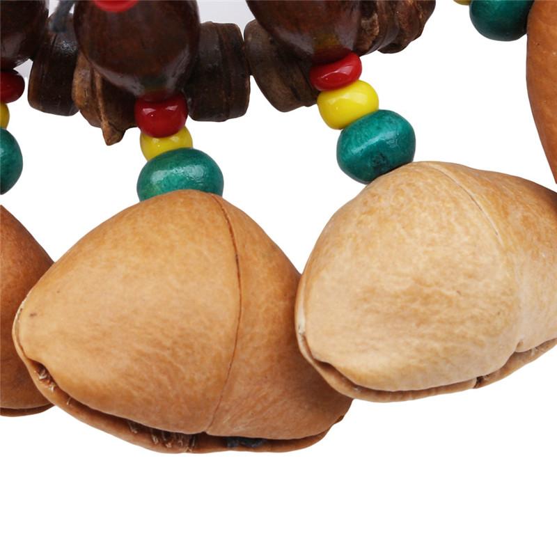 Изображение товара: Браслет ручной работы с орехами и ракушками, Колокольчик для Djembe, Африканский барабан, ударные аксессуары для Конга, детские игрушки