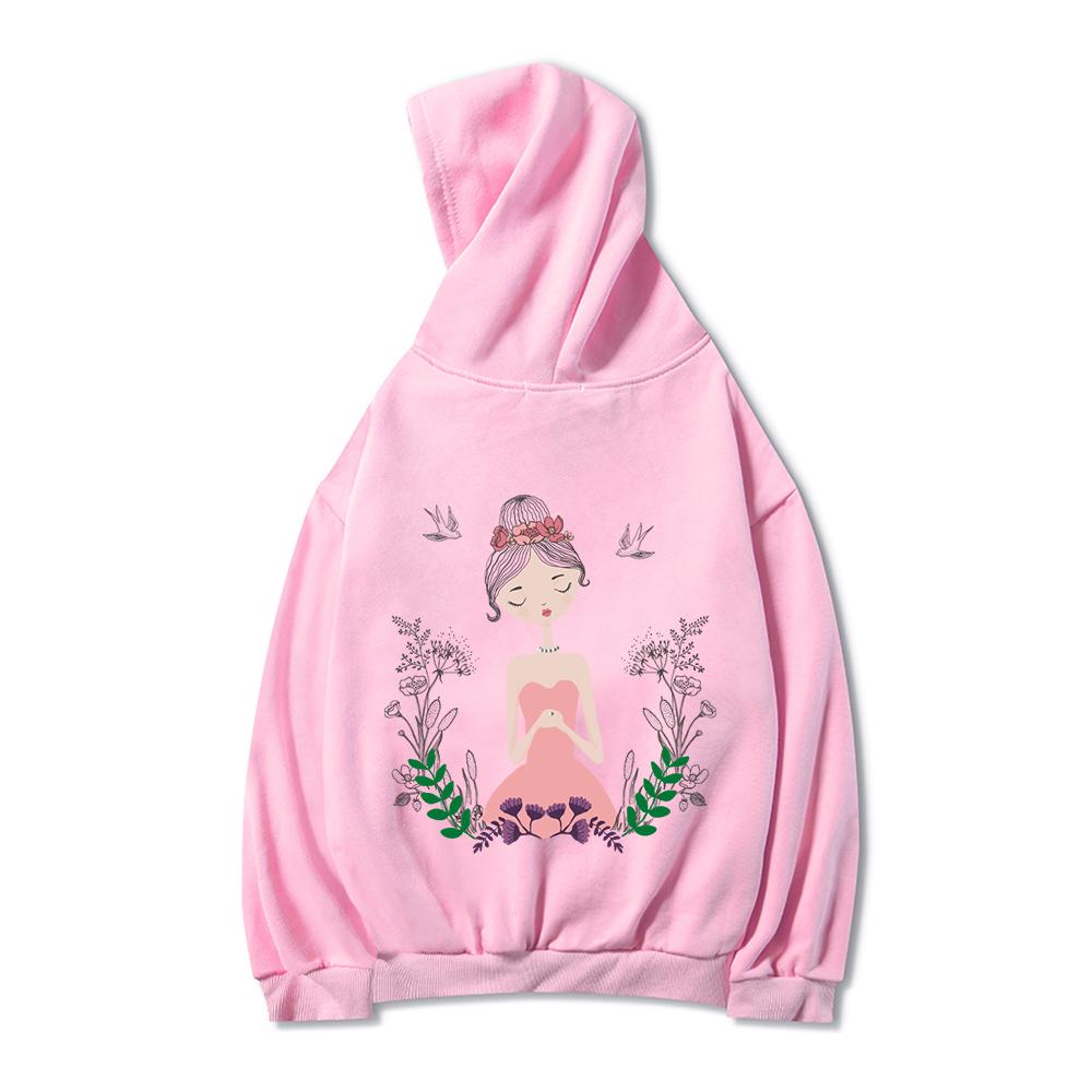 Изображение товара: Женский хлопковый пуловер, с принтом Ulzzang, толстовка с длинным рукавом, в стиле Харадзюку, размера плюс