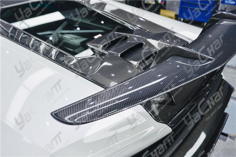 Изображение товара: Часть корпуса из углеродного волокна подходит для 2014-2019 Huracan LP610-4 & LP580-2 Coupe Spyder PF стиль бампер крыло боковые юбки багажник