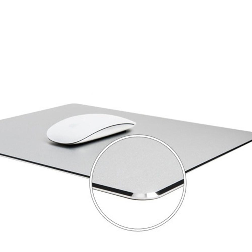 Изображение товара: Тонкий Гладкий Противоскользящий коврик для мыши из алюминиевого сплава компьютерный игровой коврик для мыши
