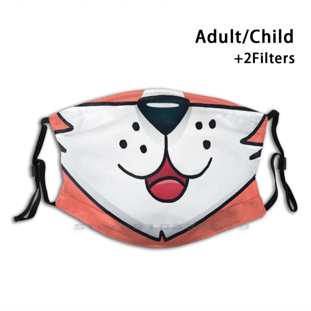 Изображение товара: Многоразовая стирающаяся смешная маска для лица с фильтром для взрослых и детей