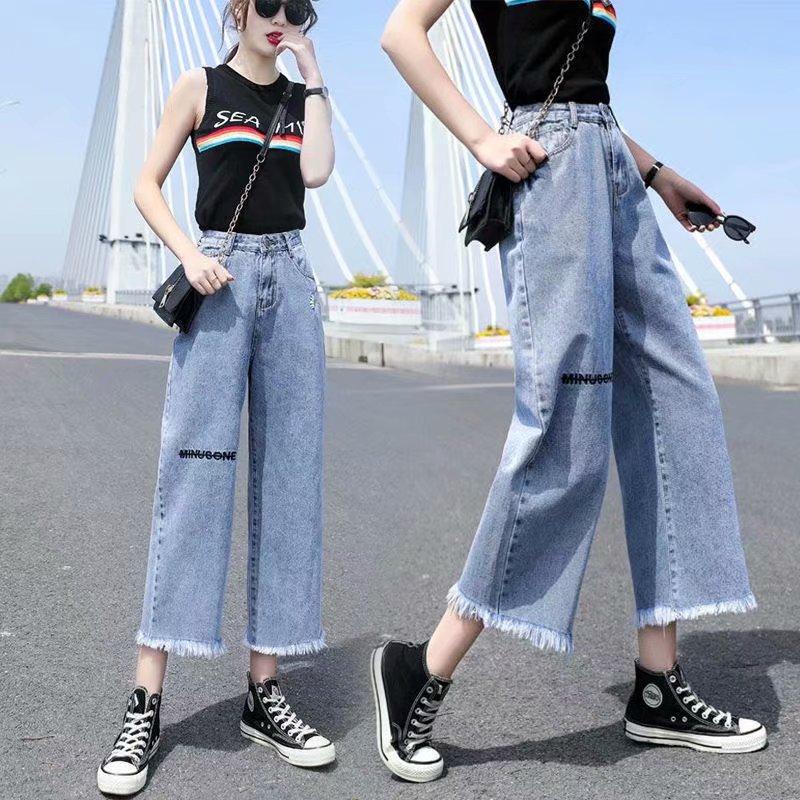 Изображение товара: High Waist Jeans Woman Plus Size Street Style Elastic Waist Denim Pants Cotton Loose Coated Vintage Washed Boyfriend Jeans 2020